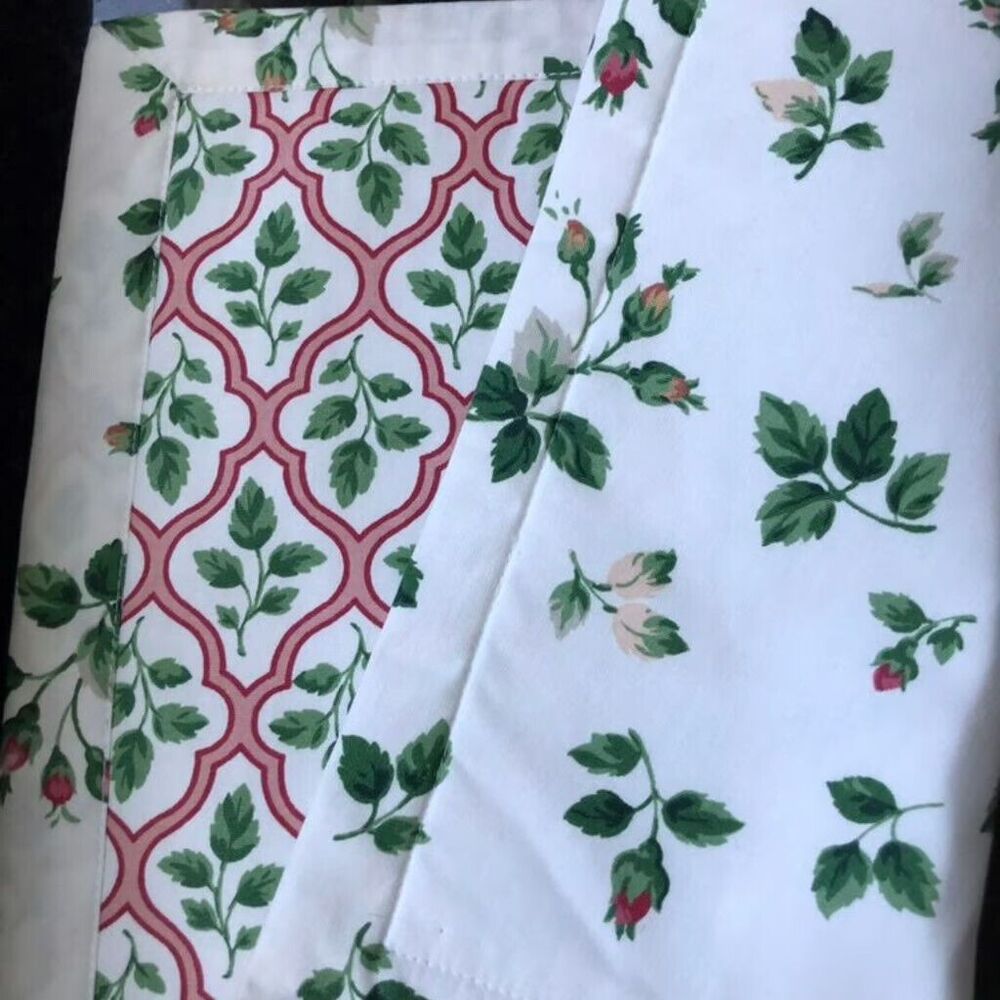Custom made Chintz Like Grand Millenial 3 pc Pink Rose Floral Placemat Table Set